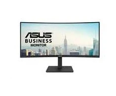 Monitorius ASUS VA34VCPSR 34 colių VA WLED lenktas 1500R UWQHD 21:9 100Hz 300cd/m2 4ms HDMI DP USB-C USB šakotuvas 3xUSB 3.2 G1 Type-A RJ45 Juodas
