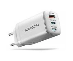 AXAGON GaN sieninis įkroviklis 3x prievadas (USB-A + 2x USB-C), PD3.0/PPS/QC4+/SFC2.0/AFC/SCP/FCP/Apple, 65W | ACU-DPQ65W