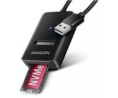 AXAGON USB-A 10Gbps – M.2 NVMe ir SATA SSD adapteriai | ADM2-AM