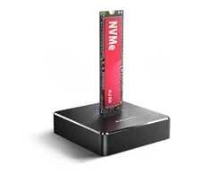 „AXAGON ADSA-M2C11“, USB-C 10 Gbps prijungimo stotelė, skirta 1 × M.2 NVMe/SATA SSD diskui