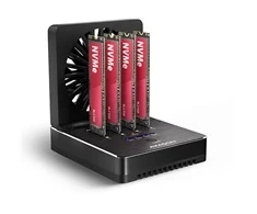 AXAGON ADSA-M2C44, USB4 dokovací stanice pro 4× M.2 NVMe SSD s funkcí klonování