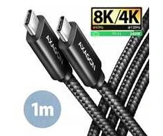 AXAGON | Data and charging USB4 Gen 3x2 cable, 1 m | BUCM3-CM15AB | USB Type C - USB Type C