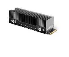 AXAGON CLR-M2XT pasyvus - M.2 SSD, 80 mm SSD, ALU korpusas, silikoninės šiluminės pagalvėlės, aukštis 20 mm