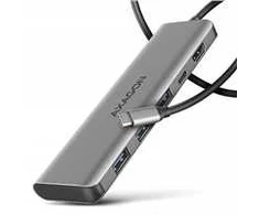 AXAGON HMC-5H USB-C 3.2 Gen 1 šakotuvas, 3x USB-A, 4K HDMI, PD 100W, 100 cm USB-C laidas