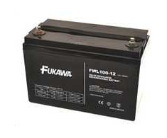 Baterija - FUKAWA FWL 100-12 (12V/100Ah - M8), tarnavimo laikas 10 metų
