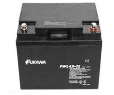 Akumuliatorius - FUKAWA FWL 45-12 (12 V / 45 Ah - M6), 10 metų tarnavimo laikas