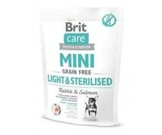 Brit Care Mini Light ir sterilizuotas pašaras 0,4kg
