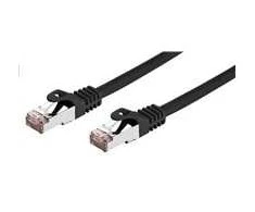 C-TECH kabelis patchcord Cat6, FTP, juodas, 2m
