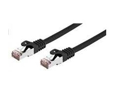 C-TECH kabelis patchcord Cat6, FTP, juodas, 1m