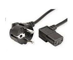 C-TECH maitinimo laidas 220/230V maitinimo šaltinis, išlenktas, VDE, 2m
