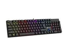 Klaviatūra C-Tech C-TECH mechaninė klaviatūra Morpheus, casual gaming, CZ/SK, raudona przełączniki, RGB podsvícenie, USB