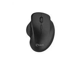 Pelė C-TECH Myš WLM-14BK Dual mode, bezdrátová, BT5.0 + 2,4GHz, 1600DPI, 6 tlačítek, USB nano receiver, juoda