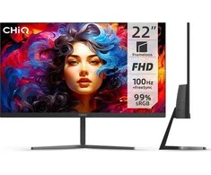 CHiQ 22 colių UltraSlim monitorius 22F650 FHD (1920x1080), 100 Hz, HDMI, VGA, Juodas