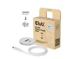 Club 3D CLUB3D CAC-3026 kroviklis įrenginiams przenośnych Mobilusis telefonas, Išmanusis telefonas, Išmanusis laikrodis, Telefonas Baltas DC Bezprzewodowe ładowanie Szybkie ładowanie Wewnętrzna