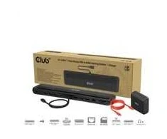 „Club 3D“ „Club3D“ USB-C prijungimo stotelė 12v1, 2xHDMI, 1xDP, 2xUSB-C, 3xUSB, 1xRJ45, 1x3,5 mm, juoda