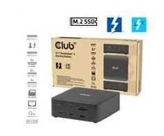 Club 3D CLUB3D CSV-2562 13-1 Doko stotelė Thunderbolt™ 5 M.2 SSD 2x HDMI™ 8K60Hz Thunderbolt™ bendrinimo sertifikuota 180W