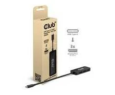 Club 3D CLUB3D CSV-1553 USB C tipo šakotuvai ir koncentratoriai, juodi