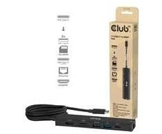 Club 3D „Club3D“ USB-C šakotuvas, 7 viename šakotuvas su 2x USB, 1x HDMI, 1x USB-C PD, RJ45, Micro SD/SD, 140 W, 4K 60 Hz, 1 m kabelis