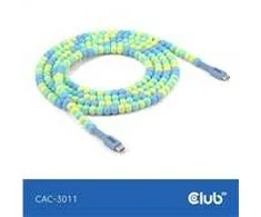 Kabelis USB Club 3D USB-C - USB-C 2 m daugiaspalvis (CAC-3011)