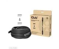Kabelis USB Club 3D USB-C - USB-C 15 m Juodas (CAC-2580)