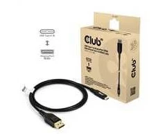 Kabelis Club 3D Club3D Kabelis USB Typ C DP 2.1 1m 10K60Hz St/St mažmeninė prekyba