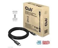 Club 3D Club3D Kabelis USB4 Gen3x2 Typ C 8K60Hz UHD maitinimo tiekimas 240W, (M/M), 300cm