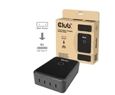 Įkroviklis Club 3D CLUB3D Stacja ładowania CAC-1933 su 4 portami USB-C 240 W GaN PD 3.1 + PPS + wyświetlacz LED