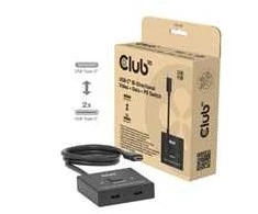 Club 3D „Club3D“ jungiklis, USB-C į 2xUSB-C dvipusis 2in1, 8K60Hz, 4K120Hz, PD 100W