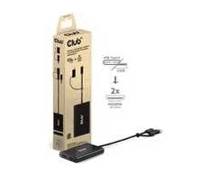 Adapteris AV Club 3D Club3D Adapteris USB-C (USB A adapteris) > 2x HDMI 4K@60Hz St/Bu mažmeninė prekyba