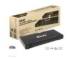 Club 3D Club3D vaizdo skirstytuvas 1:8 HDMI 2.0 4K60Hz UHD (600Mhz), 8 prievadai
