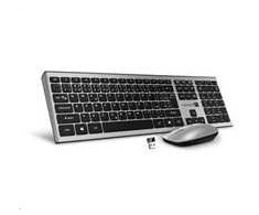 Connect IT Combo wireless sidabrinis klaviatūra + pelė, CZ+SK išdėstymas