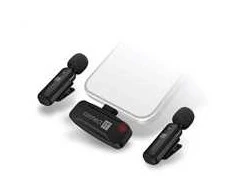 Mikrofonas Connect IT CONNECT IT Mikrofonas ClipMic 2x Bezprzewodowy Lavalier mikrofon su odbiornikiem złącze Lightning juoda