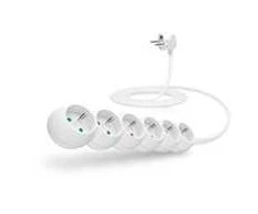 Connect It Prijunkite IT ilgintuvą 230 V, 6 lizdai, 3m, be jungiklio (baltas)
