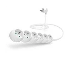 CONNECT IT ilgintuvas 230V 6 lizdai 2 m be jungiklio baltas