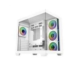 „Cooler Master Elite 681“ korpusas, ATX, permatomas šoninis skydelis, 4x 120 mm ARGB ventiliatoriai, baltas