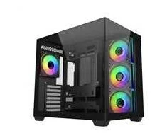 „Cooler Master Elite 681“ korpusas, ATX, permatomas šoninis skydelis, 4x 120 mm ARGB ventiliatoriai, juodas