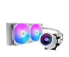 Cooler Master vodní chladič MasterLiquid Core Nex Digital 240 Baltas ARGB, 2x 120mm, ARGB, LGA1851, AM5, Bílá