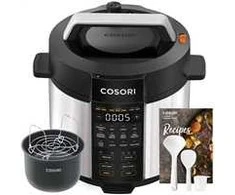 Cosori CMC-CO601-SEU Pressure Cooker juodai-sidabrinis