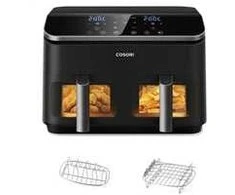 Gruzdintuvė COSORI Dual Basket Chef Edition Air fryer Juodas