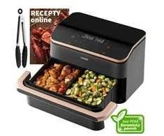 Cosori Dual Blaze TwinFry chytrá horkovzdušná fritéza 10 L, keramika, juoda