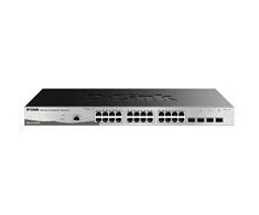 Šakotuvas D-Link DGS-1210-28/ME 28 prievadų Gigabit Metro Ethernet išmanusis jungiklis, 24x GbE, 4x SFP, be ventiliatoriaus