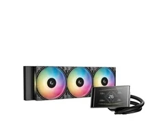 DEEPCOOL Vodní chladič LT360 VISION ARGB, 3x120mm, ARGB, AM5, LGA1851, juoda