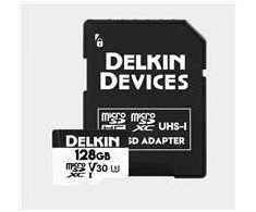Atminties kortelė „Delkin Trail Cam Hyperspeed Micro SDXC“ 128 GB 10 klasės UHS-I/U3 V30 (DDMSDAHS128GB) kortelė
