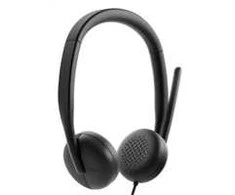 Dell | Ausinės | WH3024 | Įmontuotas mikrofonas | USB-C, USB-A | Juodos