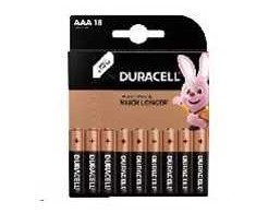 Baterijos - Duracell AAA Basic LR03 1.5V šarminės baterijos 18 pakuotė