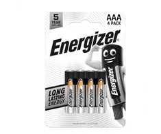 Energizer LR03/4 kasdieninės AAA šarminės baterijos, 4 vnt.