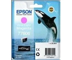 EPSON T7606 Viv Light Magenta rašalo kasetė didelės talpos Vivid Magenta clair 25 9ml 2849 puslapiai 1 pakuotė