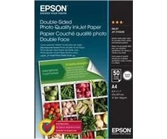 EPSON popierius A4 – dvipusis nuotraukų kokybės rašalinis popierius A4 50 lapų
