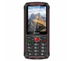 Mobilusis telefonas Evolveo StrongPhone W4, atsparus vandeniui, patvarus dviejų SIM kortelių telefonas, juodas-raudonas