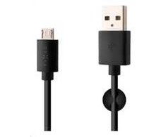 Fixed Fiksuotas USB/micro USB 2m, juoda
